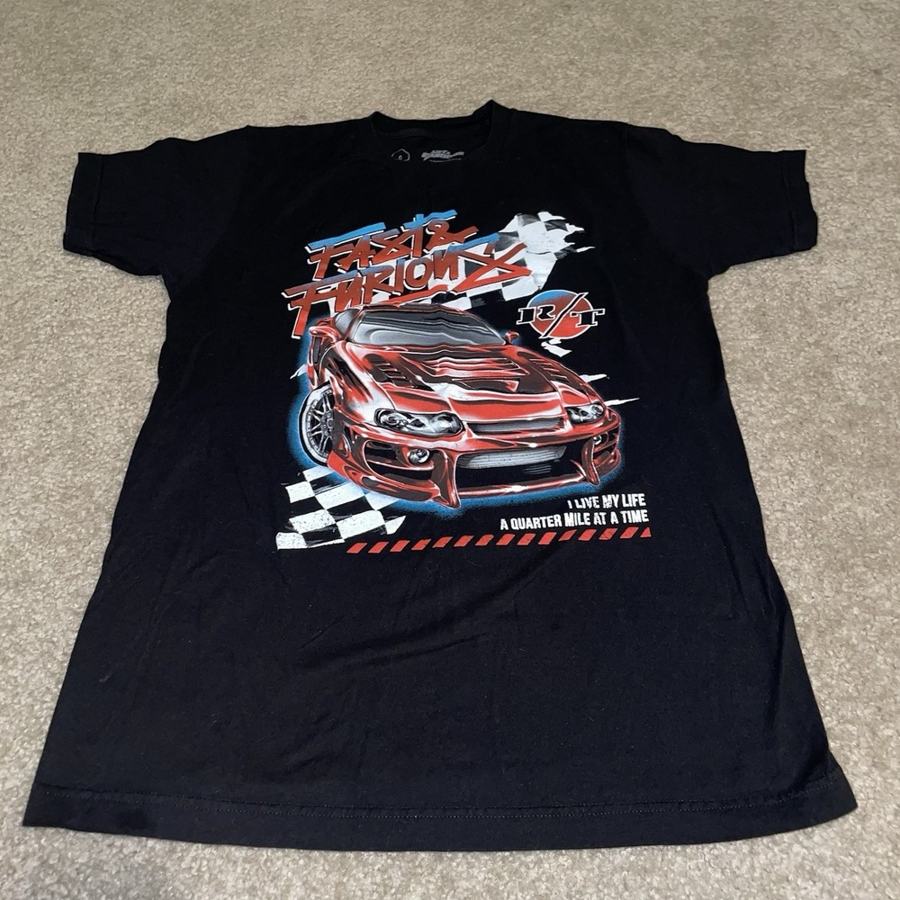 Fast & Furious Toyota Supra Graphic T-Shirt Mens Medium Black Movie Quote Tee